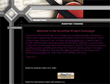 Tablet Screenshot of novemberproject.com